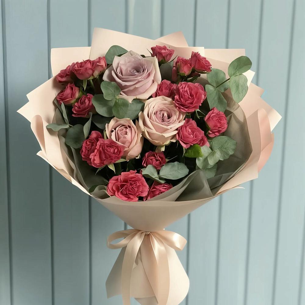 Букет цветов из: Гвоздики и Розы в Тосно