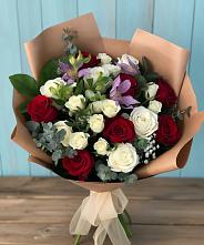 Букет цветов из:  Розы и Альстромерии в Тосно