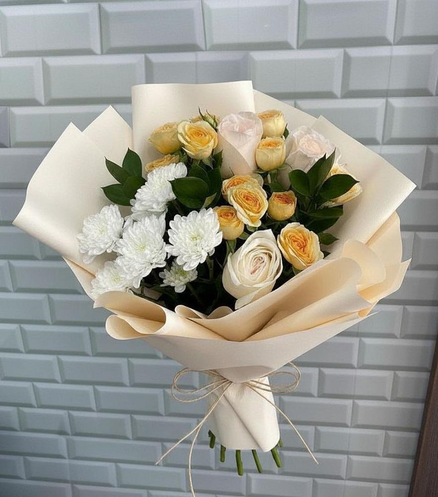 Букет цветов из: Розы и Хризантемы в Тосно
