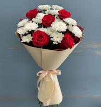 Букет цветов из:  Розы и Хризантемы в Тосно