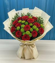 Букет цветов из:  Розы и Хризантемы в Тосно