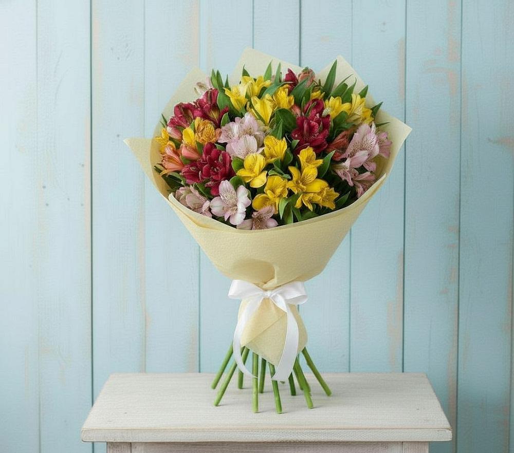 Букет цветов из: Альстромерии в Тосно