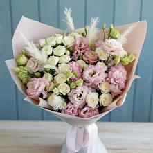 Букет цветов из:  Альстромерии и Розы в Тосно